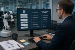 Robotic Process Automation for Enterprise: What It Is, What It Solves, and When Custom Software Does It Better